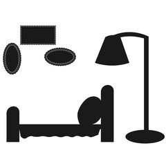 Hotel business icon. 