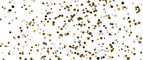 Shower of Elegance: Breathtaking 3D Illustration of Luxurious gold Confetti