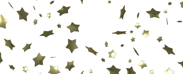 Cascading Christmas Constellations: Brilliant 3D Illustration Showcasing Falling Festive Star Patterns