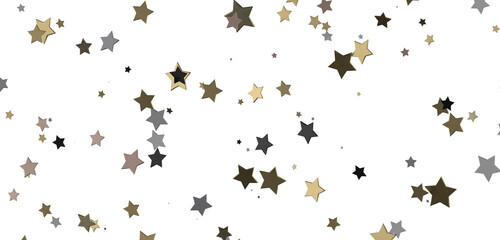 XMAS stars background, sparkle lights confetti falling. magic shining Flying christmas stars on night