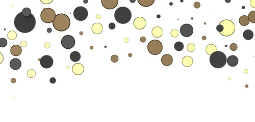 Radiant Revelry: Enthralling 3D Illustration of Shining gold Confetti