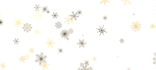 Winter Snow Showers: Spectacular 3D Illustration Showcasing Falling Christmas Snowflakes