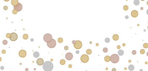 Radiant Revelry: Enthralling 3D Illustration of Shining gold Confetti