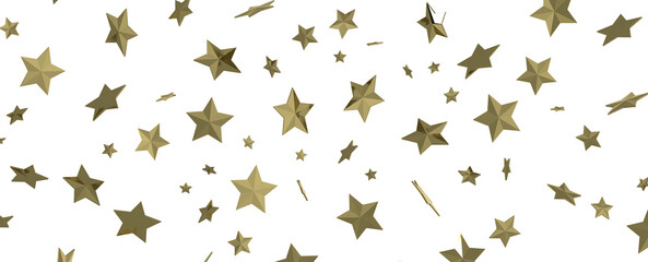 Fototapeta premium XMAS Stars - Glossy 3D Christmas star icon. Design element for holidays. -