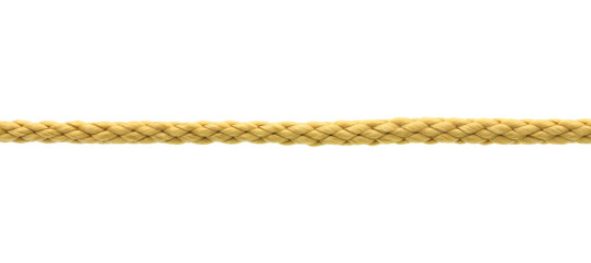 Yellow rope isolated on white background