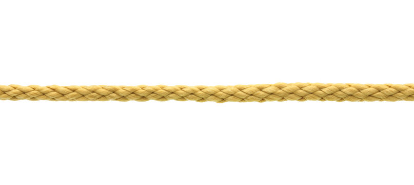 Yellow rope isolated on white background