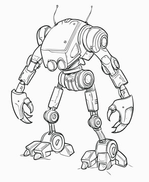 robot cyborg illustration