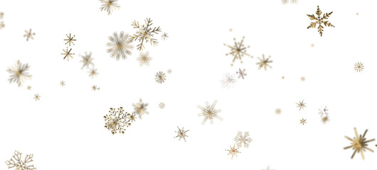 Winter Snow Showers: Spectacular 3D Illustration Showcasing Falling Christmas Snowflakes