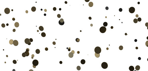Glorious Cascade: Exquisite 3D Illustration of Glowing gold Confetti