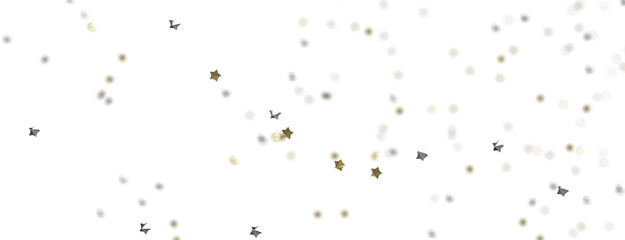 XMAS Stars - stars. Confetti celebration, Falling golden abstract decoration for party, birthday celebrate,