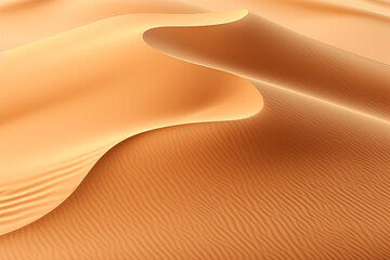 A sandy desert. Generative AI