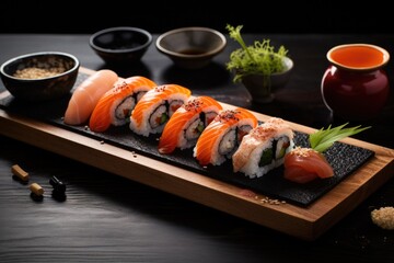 japanese food sushi concept
