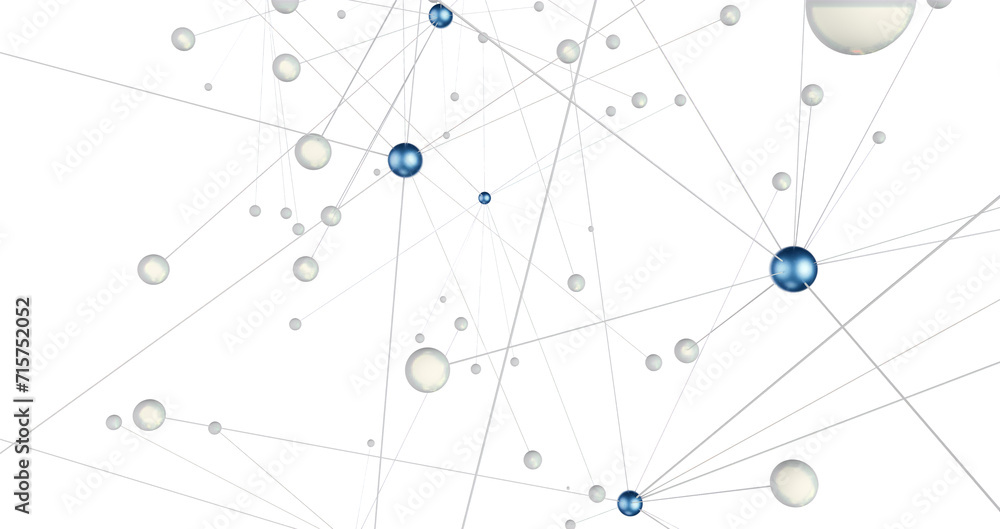 Poster falling cyber particles. big data stream. 3d