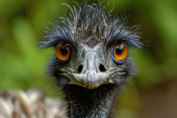 Obraz premium A delightful ensemble of Emu bird expressions captured up close