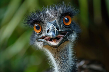 A delightful ensemble of Emu bird expressions captured up close