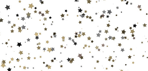 XMAS Stars - stars. Confetti celebration, Falling golden abstract decoration for party, birthday celebrate,