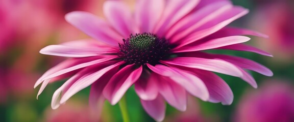 Obraz premium macro close-up photography of vibrant color flower as a creative abstract background