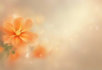 Abstract soft sweet orange flower background 