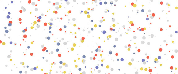  Colorful confetti on white background