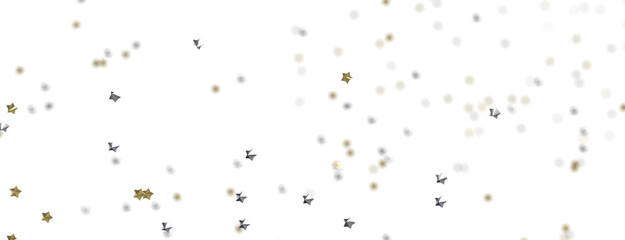 XMAS Stars - stars. Confetti celebration, Falling golden abstract decoration for party, birthday celebrate,