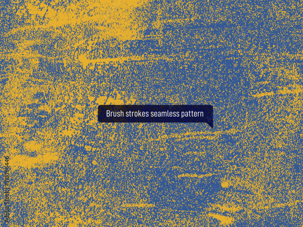 Poster seamless pattern vector noise texture in form of frame. high quality textured, brushes drawn distres