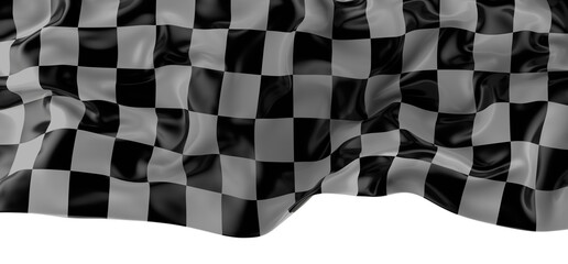 Black and white flag