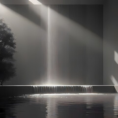 Interiors, Waterfall, Design