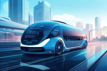Autonomes Fahren, intelligente Fortbewegung in der Zukunft