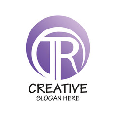 Letter logo design simple concept Premium Vector