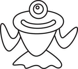 Doodle Monster Illustration
