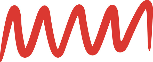 Red Zigzag Underline