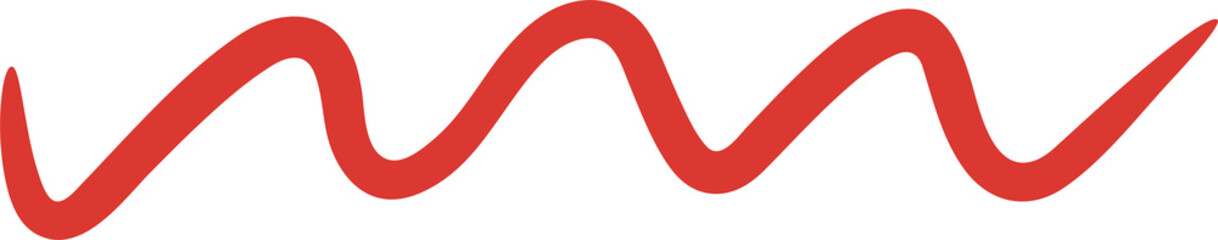 Red Zigzag Underline