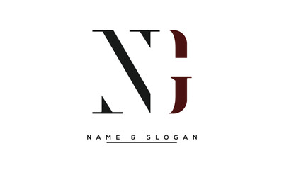 NG,  GN, N,  G  Abstract  Letters  Logo  Monogram