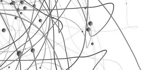 Motion of digital data flow. Communication and technology network concept with moving lines and dots