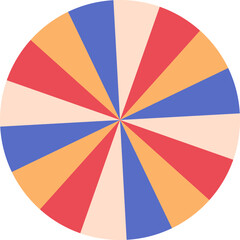 Retro sunburst pattern circus background