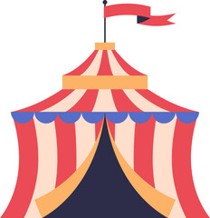 Circus Tent Icon © Marina Zlochin