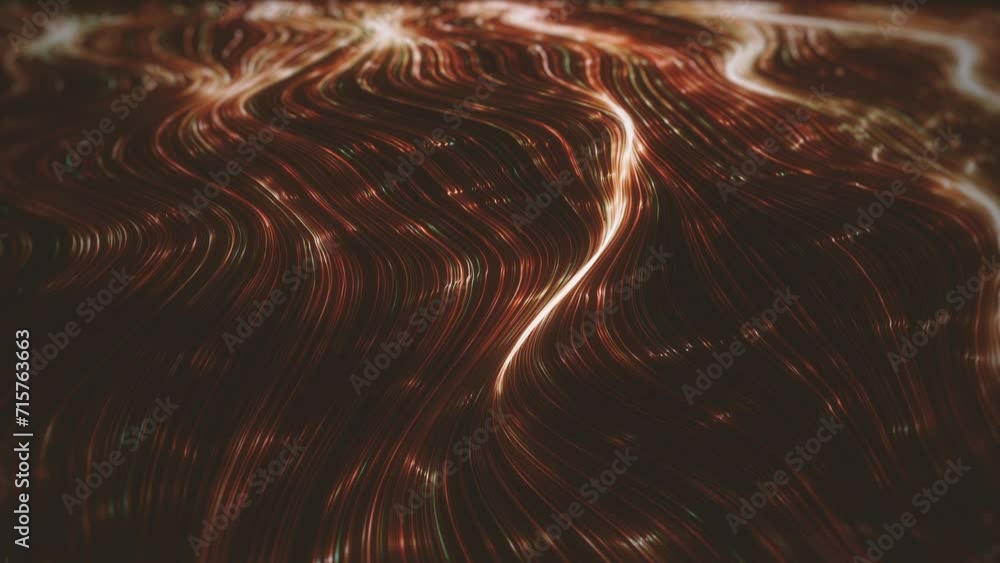 Poster abstract streaming lines background/ 4k animation of an abstract background of flowing ans streaming