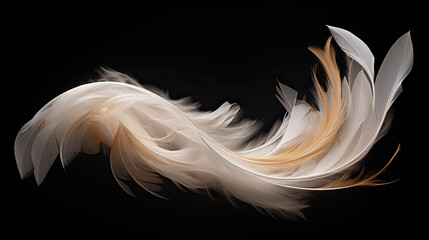 Plush Feather Abstract Symphony Background Ai Generative