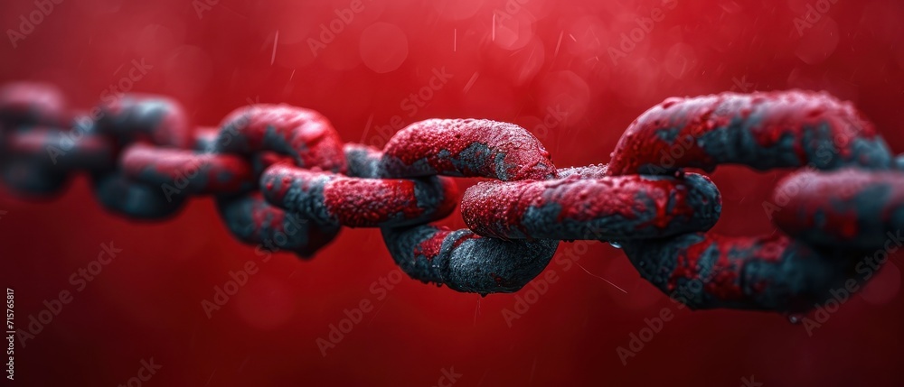 Aufkleber a red background with a bunch of berries hanging from it's sides and drops of water on the top of th