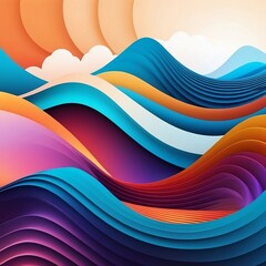 Obraz premium Abstract wave background