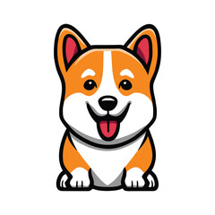 Corgi graphic vector EPS