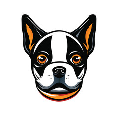 Boston�Terrier graphic vector EPS