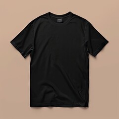 black t-shirt mock up