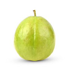 Fresh red guava , Guava fruit on white background.