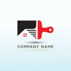 Painting company logo design idea