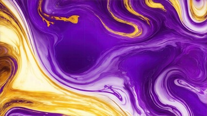 Abstract ink Purple and gold mixed texture Background. fluid art background texture