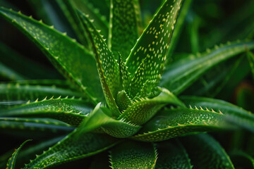 The lush greenery and soothing essence of an Aloe Vera plant