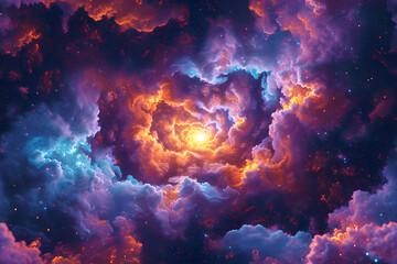 Cosmic event dark with planet and lines vorticism style. Seamless pattern, Textile design for fabrics, pillows, blankets, or wall art, for product packaging design.