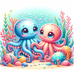 octopus in love