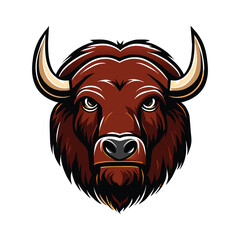 Bison graphic vector EPS